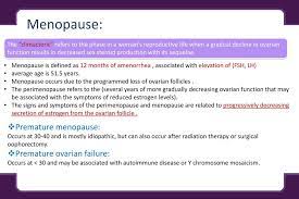 This is called premature menopause. Menopause Ppt Download