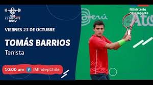 Tomás barrios (210° del ranking atp) cada vez ratifica que en esta temporada 2021 atraviesa por el mejor momento de su carrera. Esdeporteradio Tomas Barrios Tenis Youtube