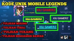 Several game modes await you: Cara Mengubah Warna Tulisan Nickname Dan Status Mobile Legends Part2 Youtube