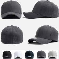 New Unisex Mens Womens Plain Solid Flexfit Stretch Fit Baseball Spandex Cap Hats Hellobincomall Baseballcaphats Hats Cap Flexfit
