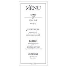 Using wedding menu cards isn't just an elegant way to let your guests know what's for dinner, it's also an opportunity to reinforce your wedding theme. Wedding Menu Cards Reception Menu Cards The Knot Shop