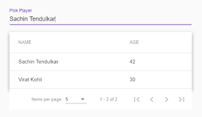 To Display Selected Value From Autocomplete On The Table Stack Overflow
