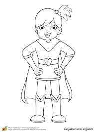 Simple, gratuit et super efficace pour créer rapidement un joli cv ! Coloriage Deguisements Enfant Supergirl