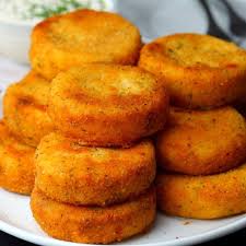 Cheesy Mashed Potato Dippers Cooking Tv Recipes Recipe Recipes Fried Mashed Potatoes Cheesy Mashed Potatoes