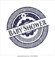 Blue Baby Shower Rubber Stamp Stock Vector Royalty Free 1133736836