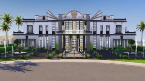 Winged Glamour Sims House Design Mansions Art Deco Buildings