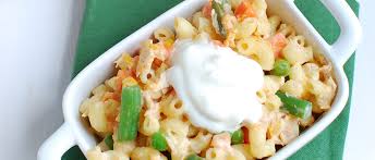 Close up of tuna noodle casserole in a casserole dish. Greek Yogurt Tuna Casserole Recipe Dairy Discovery Zone