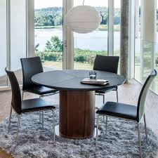 Shop with afterpay on eligible items. Skovby Sm32 Circular Extending Dining Table With Frosted Glass Top