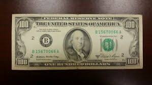 1 dollar is equal to 0.01 hundred dollar bill. Series 1981 Us One Hundred Dollar Bill 100 New York B15670066a Ebay