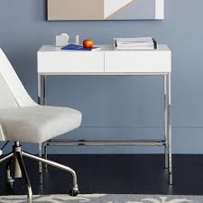 Tribesigns computer desk, modern simple 47 inch home office desk study table writing desk with 2 storage drawers, makeup vanity console table, white and gold 4.4 out of 5 stars 1,349 3 offers from $159.88 Lacquer Storage Mini Desk