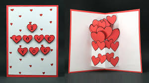 Add & edit text, images & icons. Diy Valentine Card Pop Up Heart I Love You Card Making Step By Step Youtube
