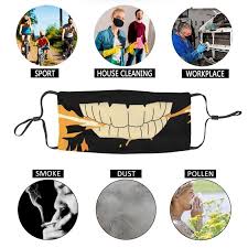 Wear a mask, wash your hands, stay safe. Breathable Fire Force Demon Smile Mask For Face Anime Manga Mask Men Women Anti Haze Protection