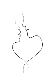 Love encompasses a range of strong and positive emotional and mental states, from the most sublime virtue or good habit, the deepest interpersonal affection, to the simplest pleasure. Line Art Love