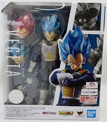 This collection began to release dragon ball dolls in 2011, and since then, and counting those that will come out at the end of the year, such as the bardock figure, they have a total of 100 figures of the characters of db, dbz and db super. Bandai Tamashii Nations S H Figuarts Dragon Ball Z Super Saiyan God Vegeta Action Figure Open Package