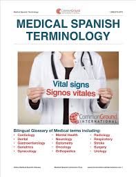 Medical Terminology In Spanish Free Glossary Learning Spanish Medical Terminology Medical Terms