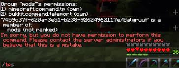 Command cooldown » prevents players from spamming at's teleporting commands. What Permission Allows To Use Tp Command Spigotmc High Performance Minecraft