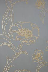 Maybe you would like to learn more about one of these? Peonies Noir Gray Gold Floral Wallpaper