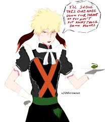 Shouto todoroki and katsuki bakugou. I Drew Maid Bakugou In U Taralynn Terror S Apron Sorry If It Looks Rushed Bokunoheroacademia