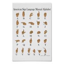 American sign language is used in . American Sign Language Asl Alphabet Poster Zazzle Com Sign Language Alphabet American Sign Language Sign Language