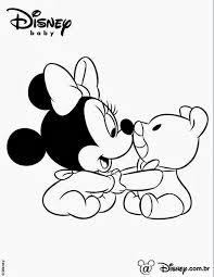 Veja as opções e prepare o lápis de cor! Desenhos Da Disney Minie Bebe Para Colorir Alfabetizando Pela Rede