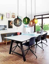 July Trend Forecast Coloured Glass Is Back In A Big Way Tlc Interiors Dining Table Lamps Dining Room Pendant Modern Dining Room Lighting