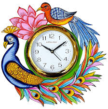 Peacock wall art peacock decor peacock colors peacock theme unusual clocks cool clocks handmade clocks quartz clock movements peacock decor unique wall clocks peacock elegant turquoise and gold peacock wall clock 11 inch | etsy. Buy Capio Art Wooden Handmade Peacock Wall Clock For Home Study Living Room Round Handmade Vintage Wall Clock For Study Room Office Home Decor 13 X 13 Inch Multicolour Online At