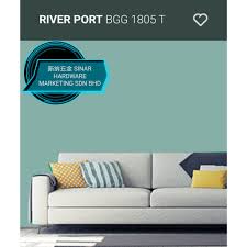 These turquoise walls pair perfectly with the dark gray couch. Nippon Paint Interior Q Glo 5 Liter Bgg1805t River Port Shopee Malaysia