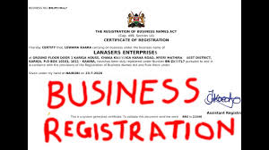 Business Name Registration In Kenya Ecitizen Youtube