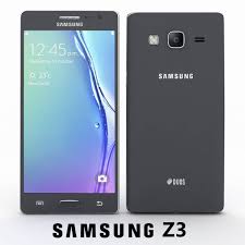 phone Samsung Z3 Black 3D