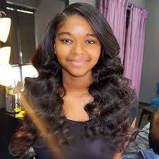 Teenager Cute Birthday Hairstyles With Weave My Clients Traditional Sew In Houstonhair Houstonhairstylist Houston Curls Bigcurls Sew In Tradi Sew In Curls Weave Hairstyles Sew In Hairstyles