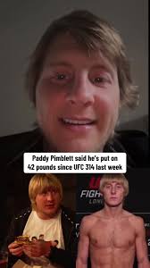 Paddy says when he gets to the US he becomes ‘massive’ due to the food 😭  (Via @BruceBuffer) #ufc #mma #paddypimblett