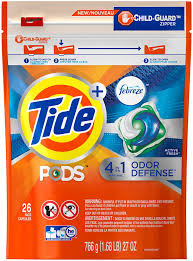 To use tide pods plus febreze odor defense laundry detergent, simply add one pod to your washer, add the laundry to be washed, set the water temperature, . Tide Pods Plus Febreze Odor Defense Laundry Detergent Pacs Active Fresh 27 Oz 26 Count By Tide Amazon De Drogerie Korperpflege