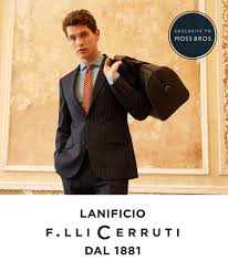 lanificio f lli cerruti dal 1881 tailored fit black suit