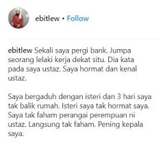 Jabatan hal ehwal agama islam negeri sembilan (jheains) Isteri Hari Ini Diuji Terlampau Sibuk Tiada Rehat 24 Jam Kerja Urus Rumahtangga Ebit Lew Pa Ma