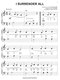 All to jesus i surrender all to him i freely give i will ever love and trust him in his presence daily live. Judson W Van De Venter I Surrender All Sheet Music Pdf Notes Chords Sacred Score Accordion Download Printable Sku 404190