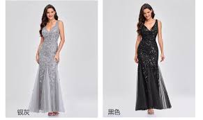 Maybe you would like to learn more about one of these? Burgundy Evening Dresses Ever Pretty V Neck Mermaid Sequined Formal Dresses Women Elegant Party Gowns Buy Dress Evening Party Dresses Evening Evening Dresses Party Product On Alibaba Com