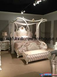 Bring the richness of old world spain into your home with the king grande marble canopy bed. Acme Picardy Canopy Bed Usa Furniture Warehouse