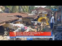 May lalim itong 17 kilometro at tectonic ang origin. Mahigit 300 Na Aftershocks Na Ang Naitala Matapos Ang Lindol Sa Masbate Noong Martes Videos Gma News Online