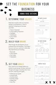 Etsy Shop Planner Business Planner Etsy Seller Planner Small Business Etsy Business Business Printable Business Goals Small Business Plan Small Business Organization Business Finance
