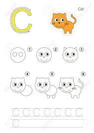 Cartooning for kids and and learning how to draw with the lowercase alphabet. Zoo Alphabet Vollstandig Lernen Handschrift Zeichnung Tutorial Fur Buchstabe C Lizenzfrei Nutzbare Vektorgrafiken Clip Arts Illustrationen Image 54691649