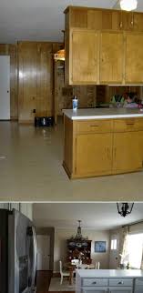 Before And After I Removed The Upper Cabinets Over The Peninsula To Open The Kitchen To The Dining Upper Kitchen Cabinets Kitchen Design Best Kitchen Designs