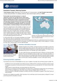 Tsunami confirmed, the australian bureau of meteorology said in a tweet, as it warned of a threat to lord howe island, which is about 550km (340 miles) east of australia's mainland. Australian Tsunami Warning System Albert Dcosta Academia Edu