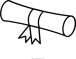 This is a digital file download and no physical items will be sent. Graduation Diploma Coloring Page Clipart Full Size Clipart 3168597 Pinclipart