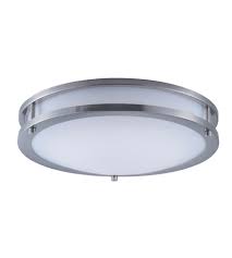 Shop flush mount lighting at shades of light. Maxim 55543wtsn Linear Led Led 14 Inch Satin Nickel Flush Mount Ceiling Light