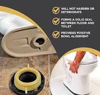 Amazon.com: Toilet Wax Ring Gasket for Toilet Bowl Waste Lines, Universal  Fit for 3 in or 4 in Lines- Gas, Odor and Watertight Seal : Tools & Home ...