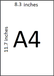 A4 is part of the a series and is defined by the iso 216 international paper size standard. A4 Paper Size Inches A4 Paper Size