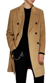 Shop for camel coat at nordstrom.com. Topman Double Breasted Wool Blend Coat 240 Nordstrom Lookastic