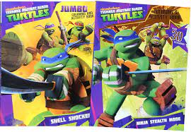 Teenage mutant ninja turtles annual 2012. Teenage Mutant Ninja Turtles Coloring Book Set By Bendon Publishing International Amazon De Spielzeug