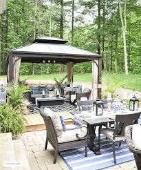 Backyard Patio Gazebo Dining Table Lounge Chairs Backyard Patio Gazebo Dining Table Lounge Chairs Backyard Pa Patio Remodel Outdoor Remodel Outdoor Patio Decor