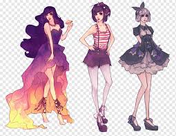 See more ideas about art clothes, anime outfits, drawing clothes. Drawing Art Anime Design Purple Violet Fashion Illustration Png Pngwing